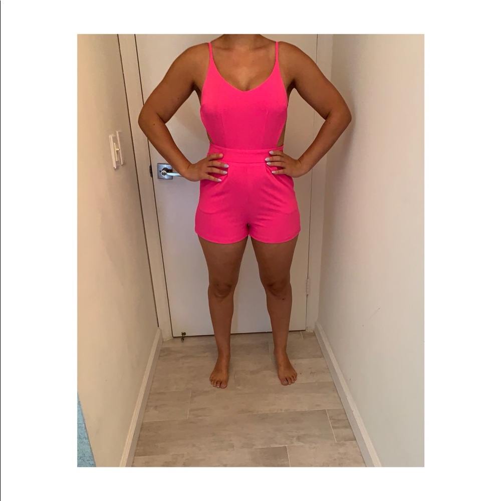 Hot Pink Romper